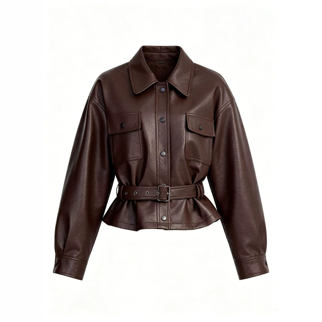 Jacket with Faux leather Women&