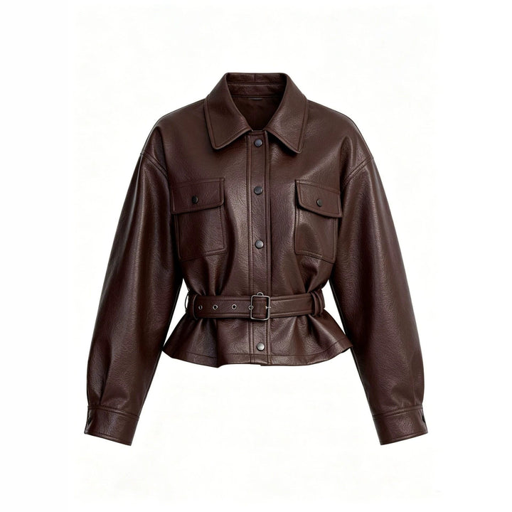 Jacket with Faux leather Women&