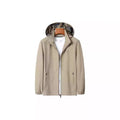 Men's Lightweight Wind and Water Resistant Hoodie Jacket with Camouflage Lining