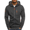 Men's Sporty Hoodie Jacket with Practical Pockets