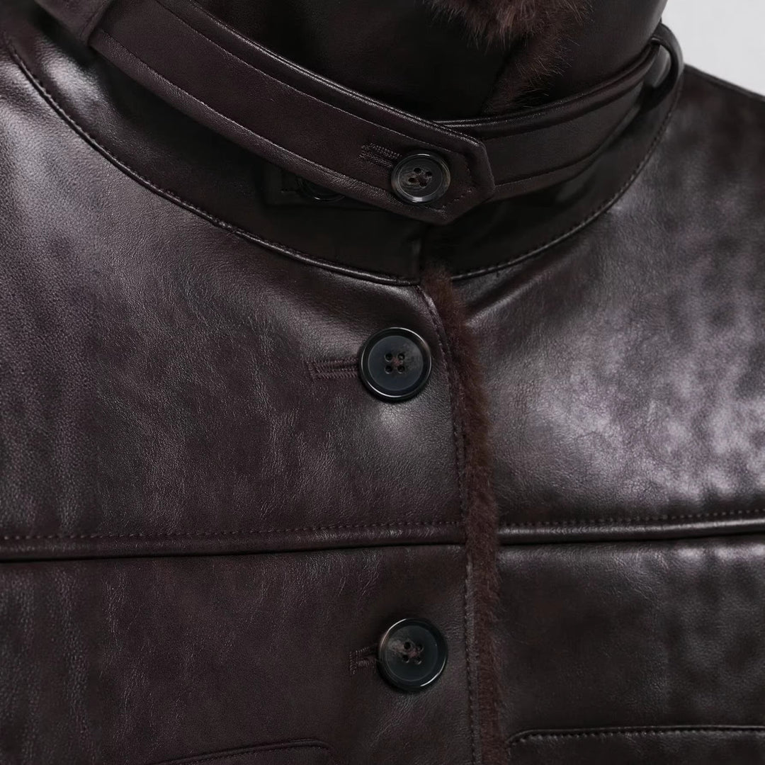 Jacket with Faux leather Women&