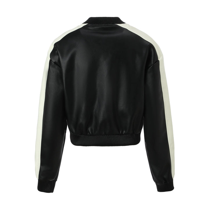 Jacket with Faux leather Women&