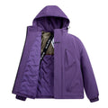 Men's Insulated Padded Hooded Jacket with Thermal Insulation, Two-Way Zip & Drawstring Hem