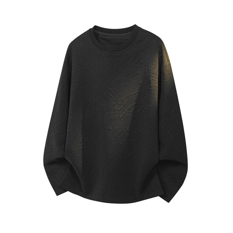 Men Stylish Sweatshirt with Textured Design