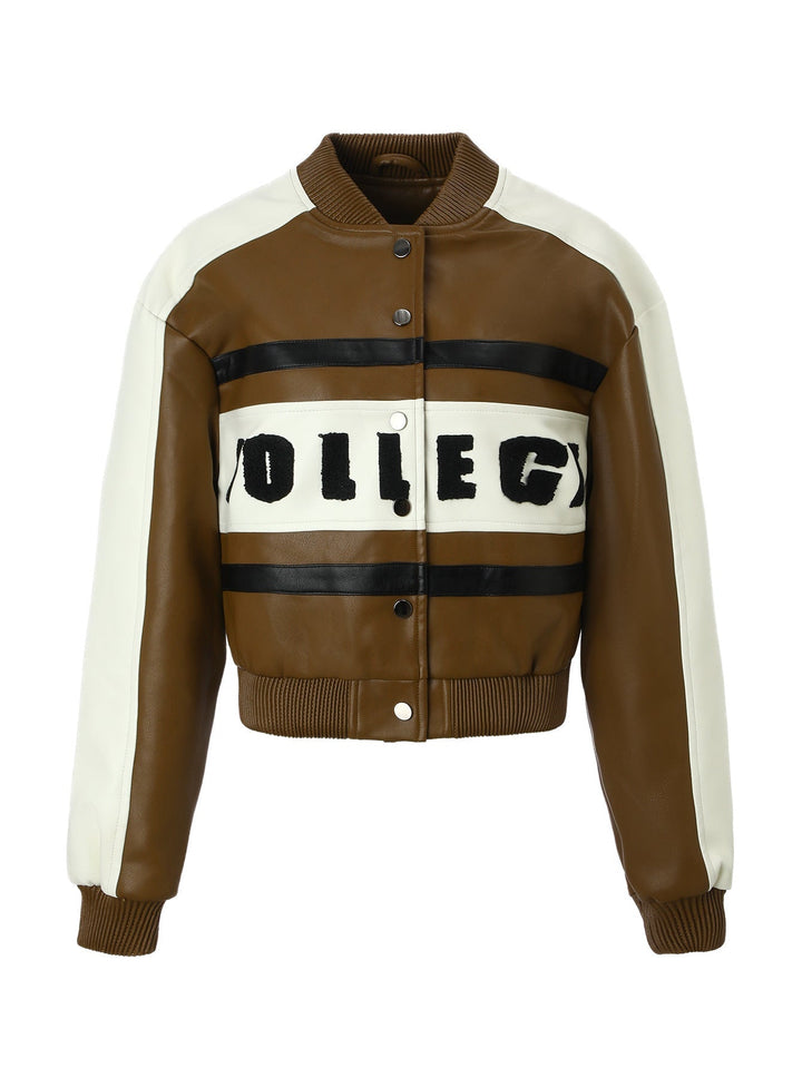 Jacket with Faux leather Women&
