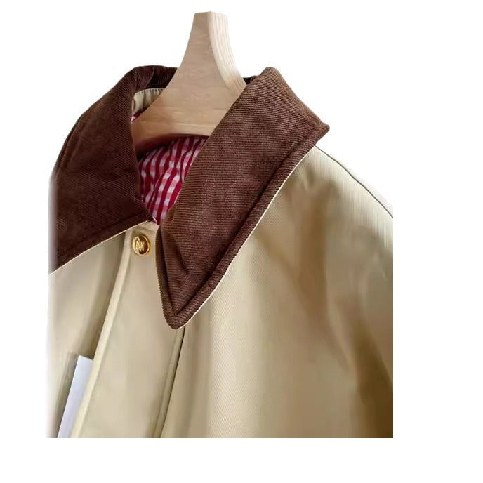 Ladies Stylish Transitional Jacket with Contrasting Elbow Patches