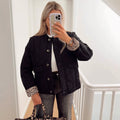 Women's Jacket quilted warm with pockets
