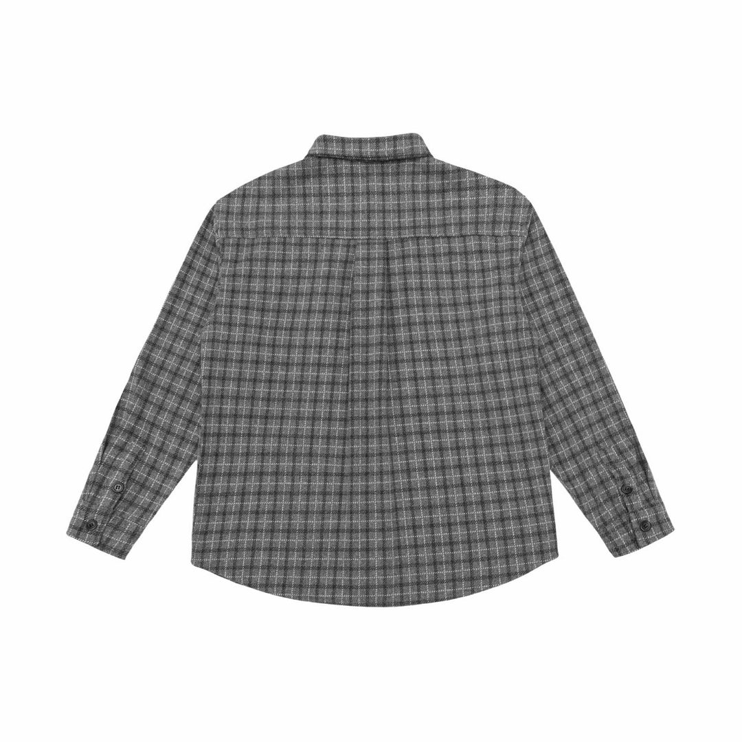 Unisex Checked Shirt Jacket-Overshirt made of Wool Blend