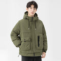 Men's padded hooded field jacket with multifunction pockets Drune