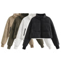 Jacket quilted women's water-resistant windproof lightweight