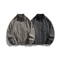 Men's Shirt Jacket in a check pattern, corduroy collar - for transitional weather