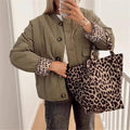 Jacket quilted women's lightweight padded warm