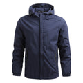 Men's Jacket with wind protection, adjustable hood - for transitional weather