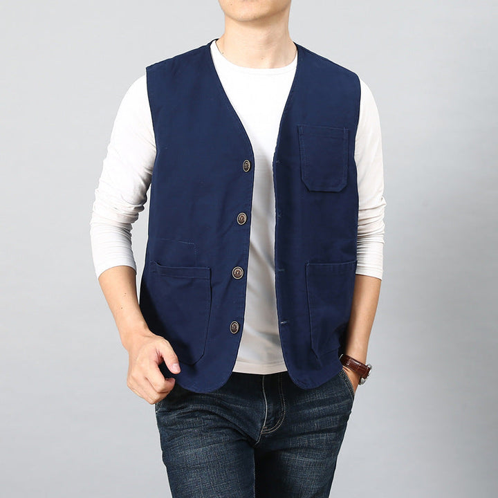 Gilet unisex warm with pockets long