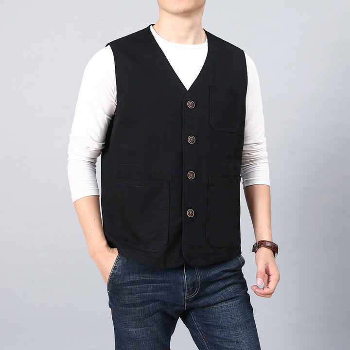 Gilet unisex warm with pockets long