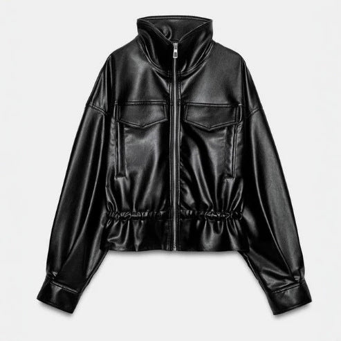 Jacket with Faux leather Women&