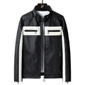 Men's Faux Leather Jacket with practical pockets - comfortable fit for everyday wear