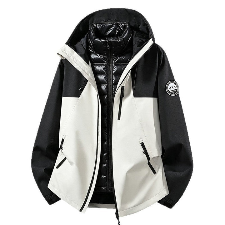 Jacket quilted unisex water-resistant windproof breathable