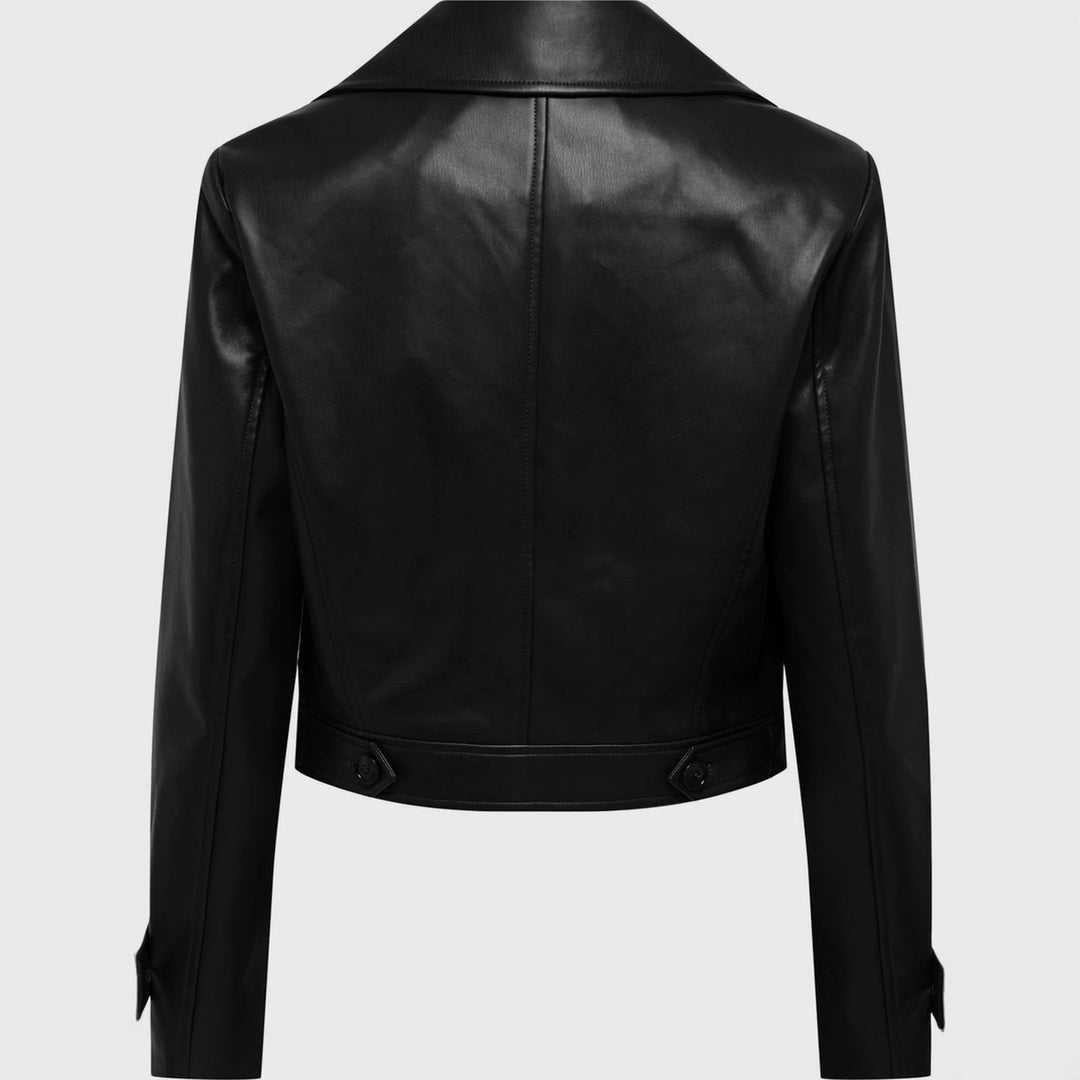 Jacket with Faux leather Women&