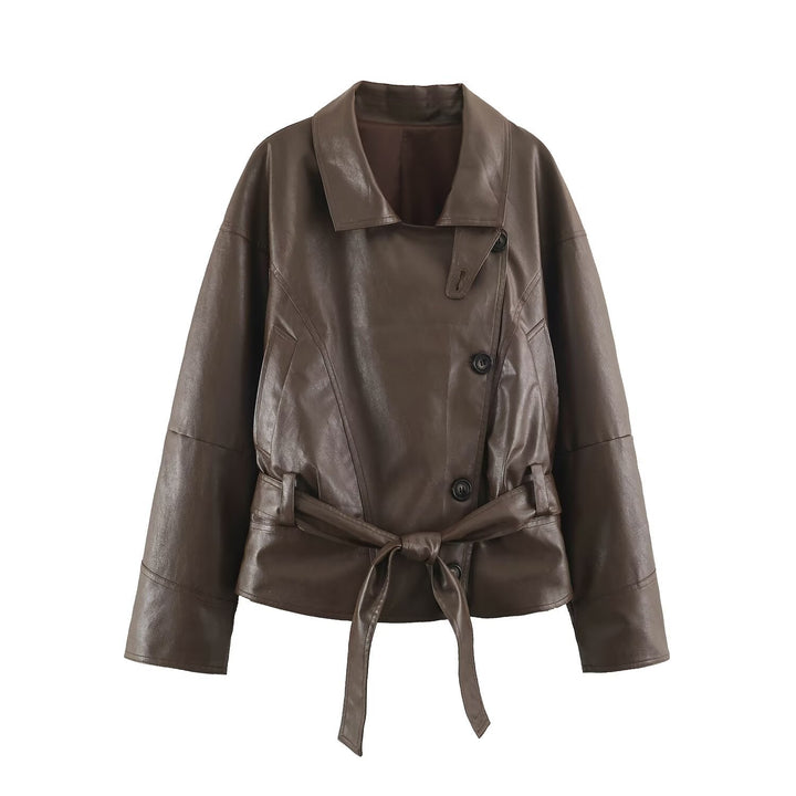 Jacket with Faux leather Women&