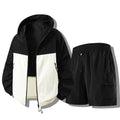Men's resistant for weather functional jacket with lightweight Shorts