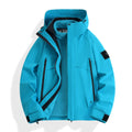 Women's waterproof modular parka with removable fleece inner jacket and technical hood