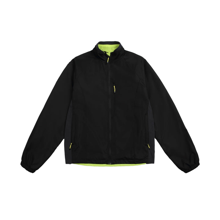 Unisex Lightweight Stand-up Collar Softshell Jacket with Fleece Inner Side and Zip Pockets