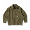 Men's boxy Shirt Jacket with wool blend with patch chest chest pocket