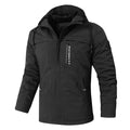 Men's urban softshell parka with teddy fleece Lining, concealed zip and chest chest pocket