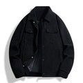 Men's Overshirt with lightweight insulation - textured fabric for transitional weather