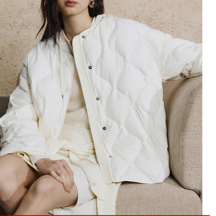 Women Fashionable Long Down Jacket
