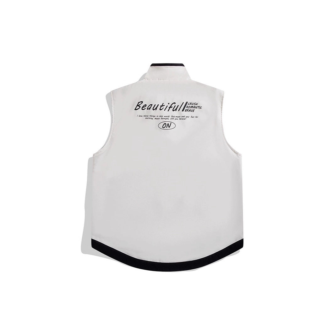 Gilet unisex windproof lightweight quilted