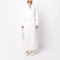 Ladies Double-breasted Maxi Coat made of Wool Blend with Tailored Fit