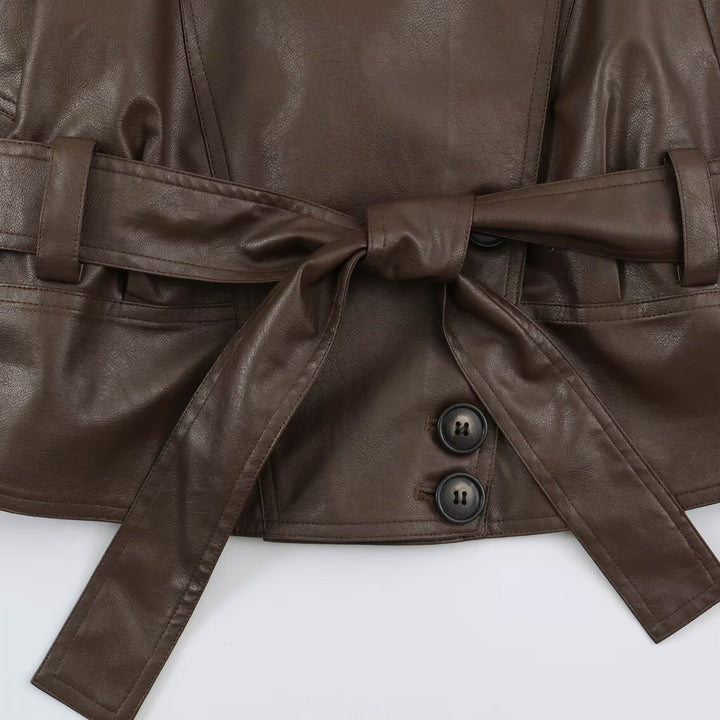 Jacket with Faux leather Women&