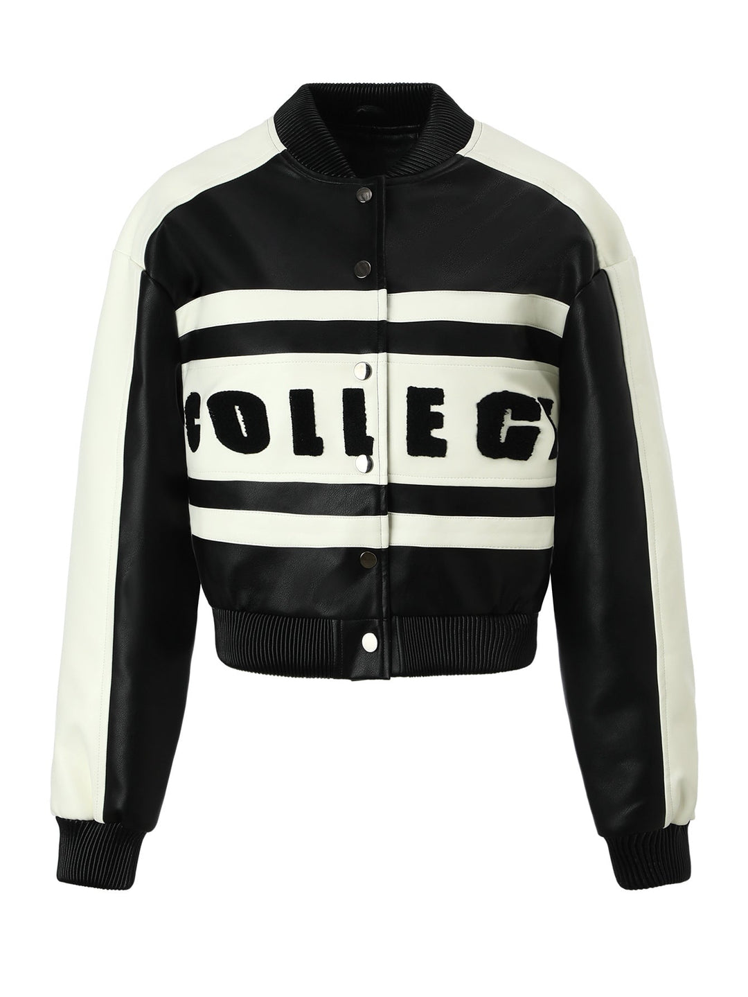 Jacket with Faux leather Women&