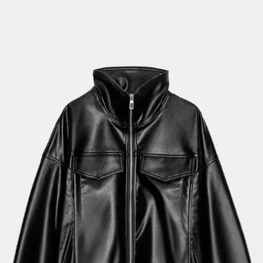 Jacket with Faux leather Women&