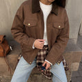 Jacket with Faux leather Women's Comfortable Stylish Casual