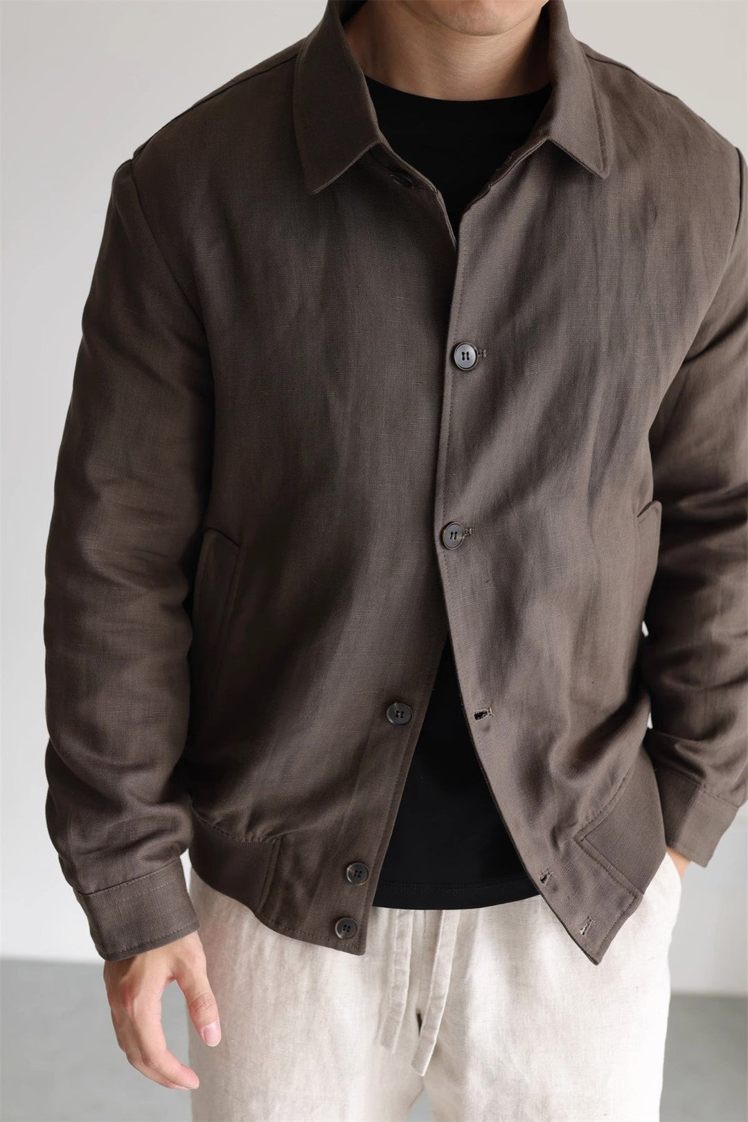 Jacket linen men&