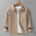 Men's overshirt for snap buttons, o light construction - for transitional weather