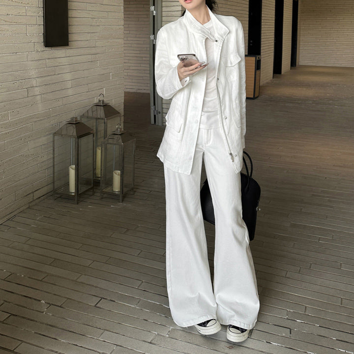 Women Casual Transitional Jacket with Practical Pockets