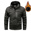 Men's Nano Water-Repellent Padded Thermo Hoodie Jacket with Fleece Lining and Concealed Zip Pockets