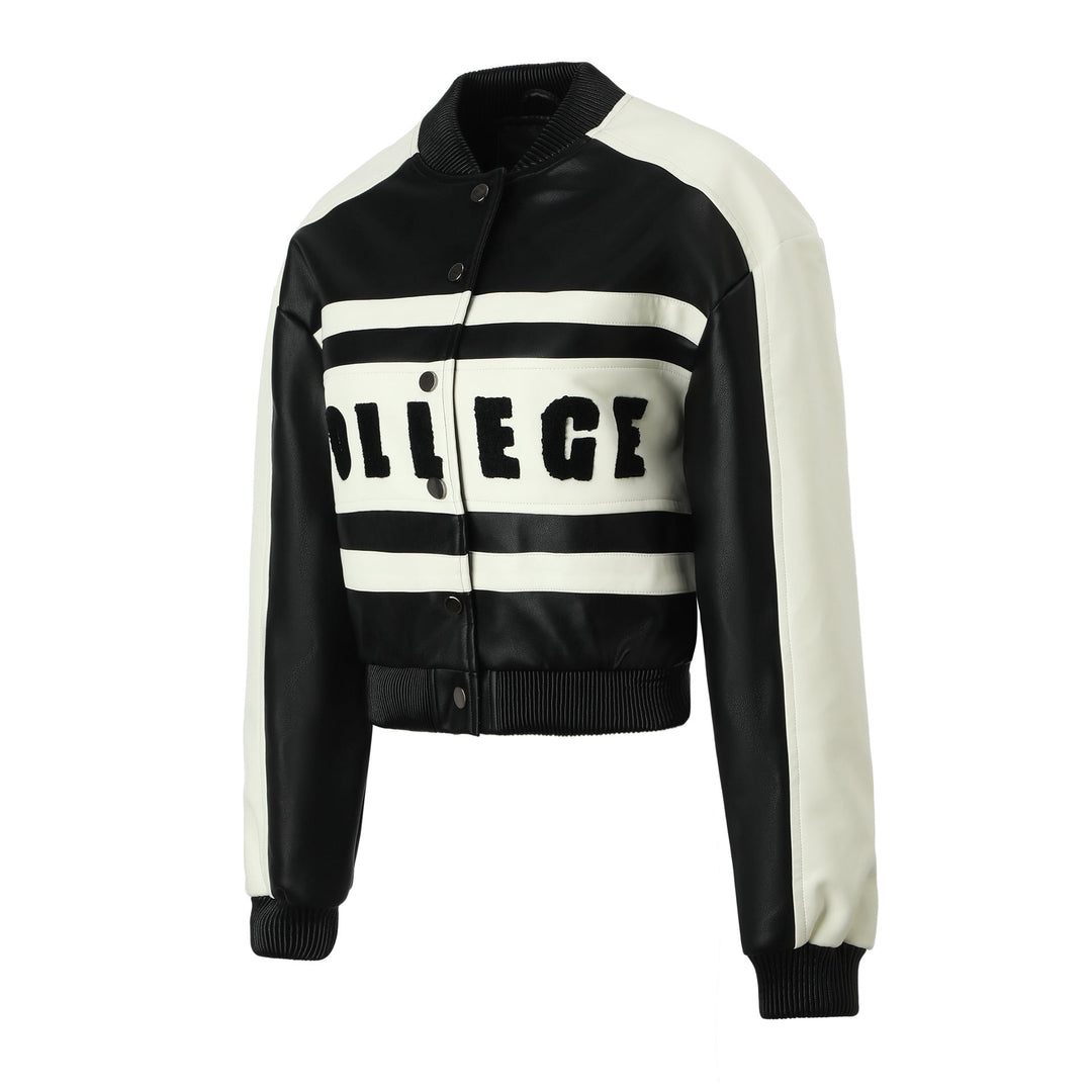 Jacket with Faux leather Women&