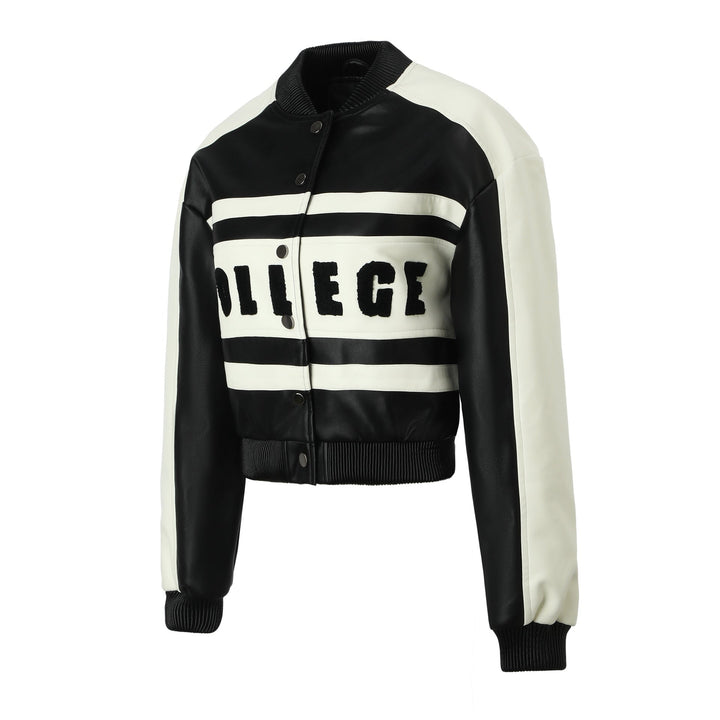 Jacket with Faux leather Women&