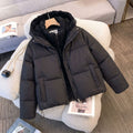 Women's compact quilted jacket with Sherpa inner hood, warming thermal insulation and concealed two-way zip