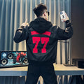 Men's Fashion Hooded Jacket with Colorful Print