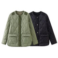 Jacket quilted women's water-resistant breathable padded