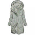 Women's padded winter parka with Removable hood and soft lining