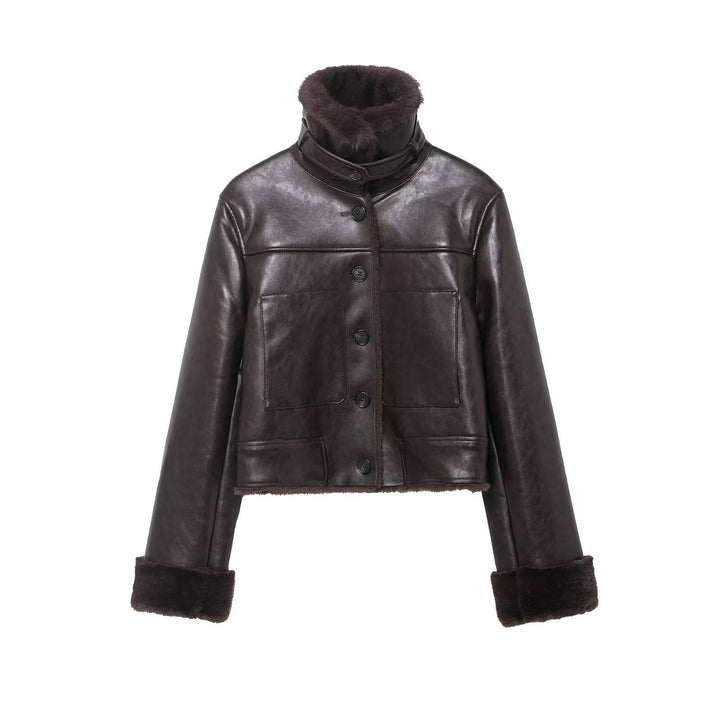 Jacket with Faux leather Women&