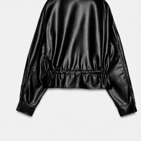 Jacket with Faux leather Women&