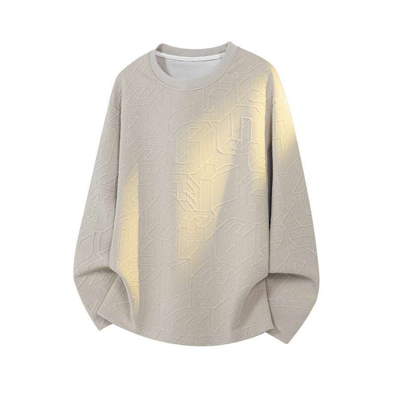 Men Stylish Sweatshirt with Textured Design